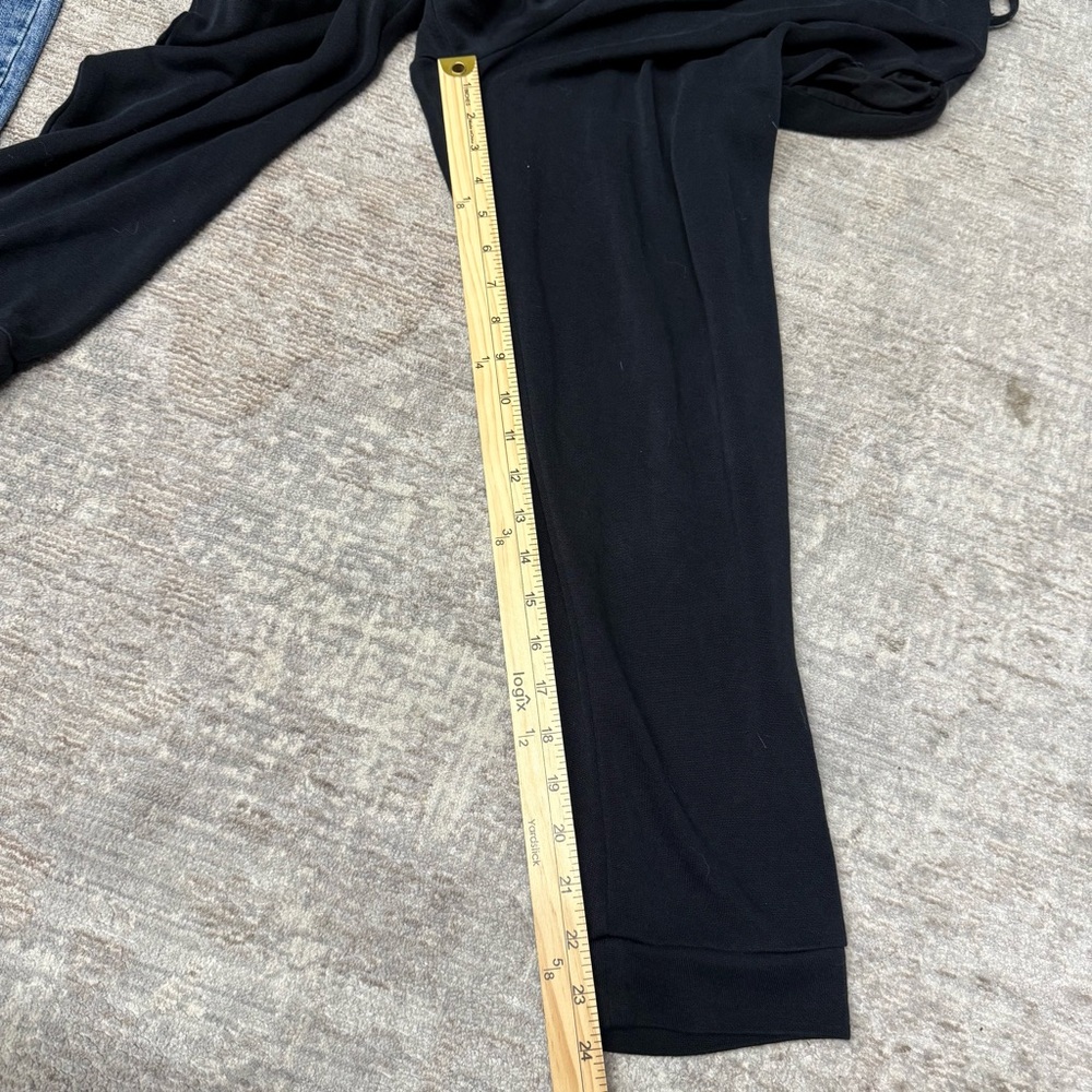 Beyond Yoga All Wrapped Up Black Women's Jogger Leg Modal Jumpsuit - Picture 10 of 11